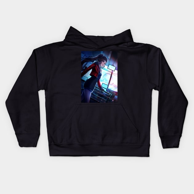 Boss (Ai the Somnium Files) Kids Hoodie by alinalal